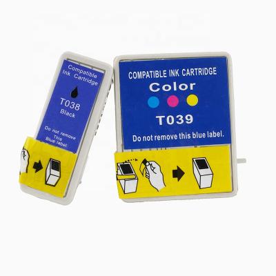 China COMPATIBLE ink cartridge compatible for T038 T039 printer use in epson C41 C41UX C43UX SX for sale