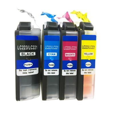 China COMPATIBLE LC223 lc223xl compatible printer ink cartridge for brother use in DCP-J4120DW/J562DW wholesale high quality for sale