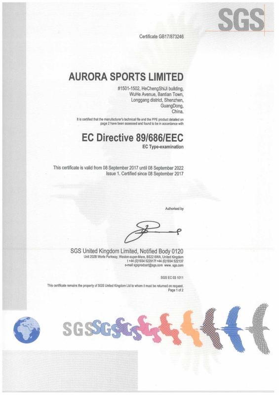 CE - Shenzhen Aurora Sports Technology Co., Ltd.