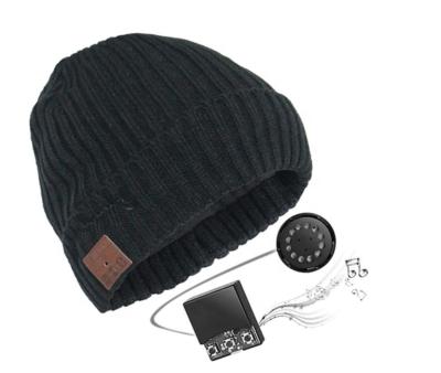 China Beanie Custom Knitted Beanie With BT Earphone Mens Womens Kids Music Knitted Wireless Hat for sale