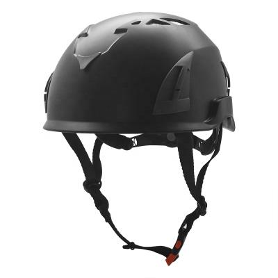 China Construction CE EN 397 Industrial Safety Helmets Durable Black Safety Helmet For Sawmills for sale