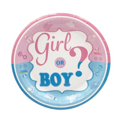 China Party Decorate Amazon Hot Selling Gender Reveal Theme Party Supplies For Newborn Baby Gender Reveal Party for sale