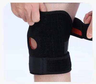 China Shock Absorption Knee Pad Outdoor Sports Knee Wrap Compression Adjustable Hinged Knee Brace for sale