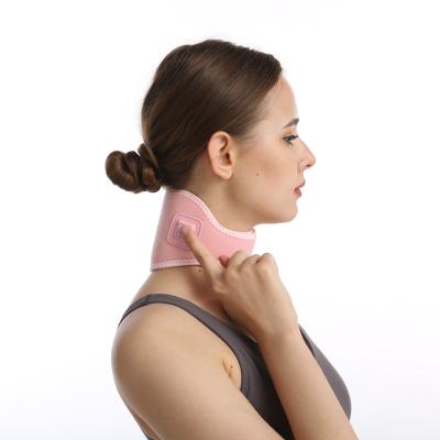 China Comfortable and Adjustable Working Temperature Graphene Heating Therapy Neck Brace Belt Electric Heated Shoulder Neck Wrap for sale