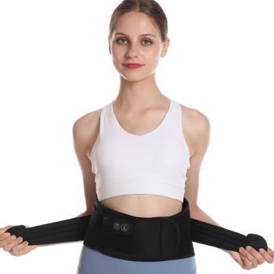 China Lower back massager waist trammer vibration waist support brace waist massager electric heating flexible belt for sale