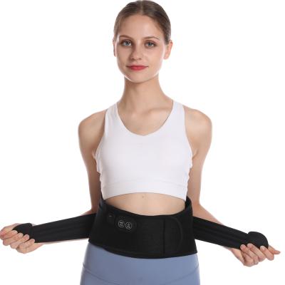 China Built-in Fiber Waist Band Massager Waist Support Protector Heated Massage Electric Heating Vibrating Belt for sale