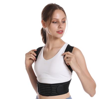 China Breathable Back Brace Posture Corrector Comfortable Adjustable Back Belt Back Support Belt Corrector for sale