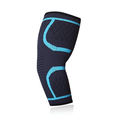 China Outdoor Sport Breathable Elbow Compression Elasticity Weightlifting Sleeves Knitting Elbow Brace Pads Arm Sleeve for sale