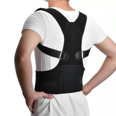 China Comfortable Adjustable Lumbar Back Magnetic Back Corrector Belt Neoprene Back Corrector Posture Corrector Belt for sale