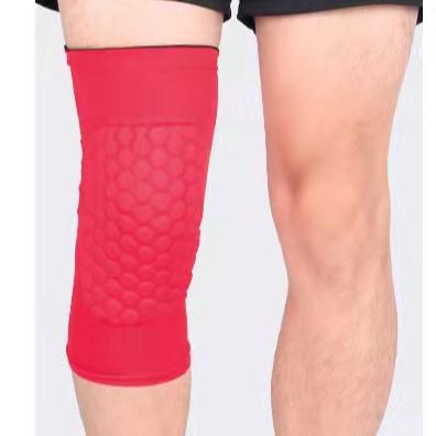 China Wholesale Comfortable Breathable Elasticity EVA Knee Sleeves Basketball Knee Wrap Sports Honeycomb Anti-collision Knee Pad for sale