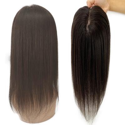 China Original Pure Natural 30cm Hair 12 Inch 13*15cm Hair Topper With Clips 100% Real Remy Human Hair Topper For Women Natural Breathable Base Long Last for sale