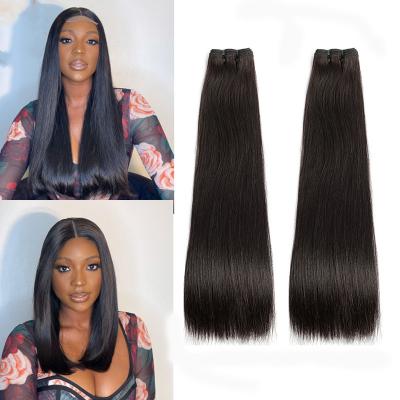 China 100% Soft Soft Thick Shedding Brazilian Human Hair Double Drawn Hair Weft , Cuticle Aligned Double Drawn Hair for sale