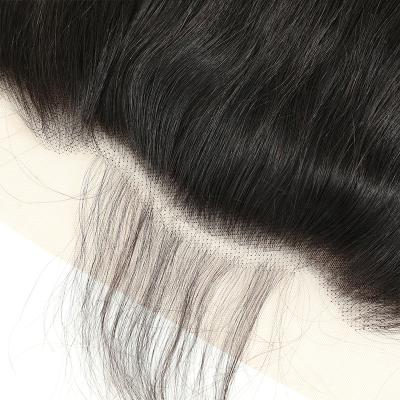 China Original Pure Natural Human Hair Straight Hair Bundles With 13*4 Lace Frontal Headband With Brazilian Straight Hair Bundles Bundles With Headband for sale