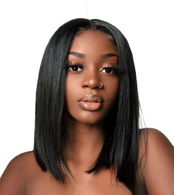 China BRAZILIAN Lace Front Human Hair Wig Bob Human Hair Wigs Body Wave Lace Closure Short Straight Highlight Bob Hair Wigs for sale