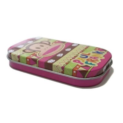 China Food Square Metal Pencil Case With Cute Pattern Gift Collection Storage Box 0.18-0.35mm Tinplate for sale