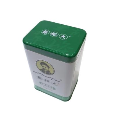 China Custom Print Tin Metal Tea Square Food Caddy for sale