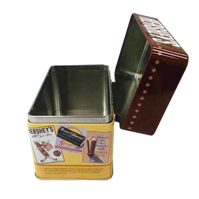 China Food Customize Retro Cookies Use Metal Material Food Tin Can for sale