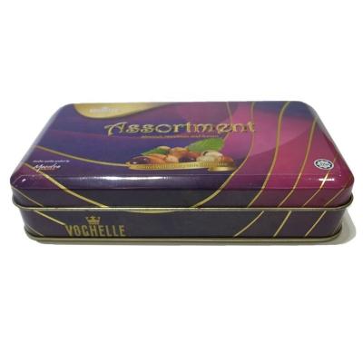 China Custom Food Octagon Tin Packing Tin Box Food Chocolate Metal Packaging Box for sale