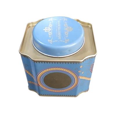 China Airtight Food Square Shape Tin Cans For Food Container Packaging Tea Coffee Cookie Chocolate for sale