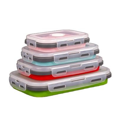 China Best Selling Viable Korean Food Storage Container Collapsible Food Storage Container Cover Light Korean Techniques From Amazon for sale