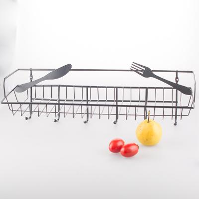 China Sustainable Kitchen Utensils Seasoning Storage Rack Linked To Household Bathroom Wire Basket Rack for sale