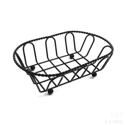 China Sustainable Restaurant Iron Wire Mesh Deep Fat Fryer French Fry Rack Basket Fat Fryer Basket for sale