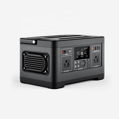 China Type C 500W Portable Power Station With UK Plug Max 600W Pure Sine Wave Inverter AC Produced With Flame Retardant ABS Plastic Housing for sale