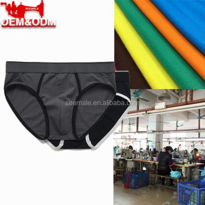 China Breathable Accept Customer Designs Cotton Spandex Mens Underwear Boxer Briefs for sale