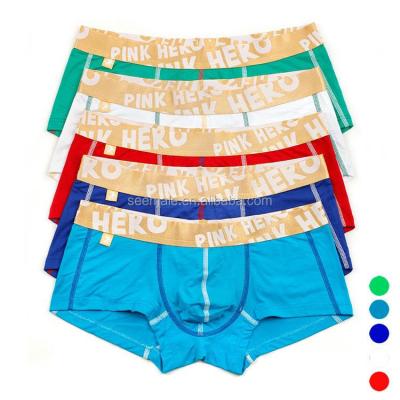 China Antibacterial Cotton Breathable Boxers Briefs Pink Hero, Mens Underwear Factory In Zhongshan for sale