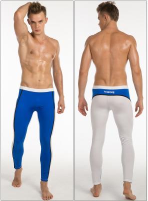 China Young Men Antibacterial Long John Sports Compression Fitness Leggings for sale