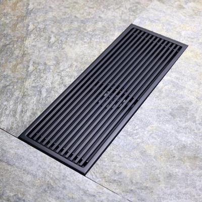 China Modern HOT Black Shower/Floor Floor Drain Drain Black Grid Drain Cover Grill Floor Drain OEM/ODM for sale