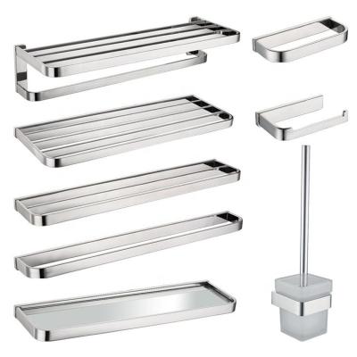 China Sus304 Stainless Steel Sanitary Ware Sus304 Sanitary Ware Custom Logo Packaging Hardware Bathroom Accessories Washroom Quality Set for sale