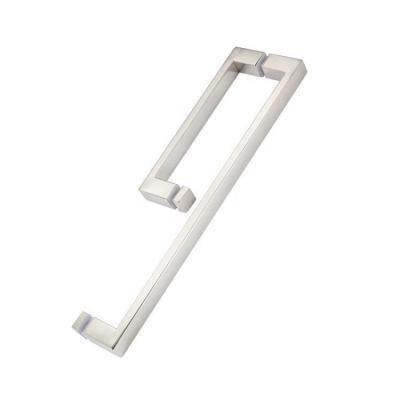 China Custom Modern Minimalist Style Bathroom Sliding Shower Glass Door Handle Stainless Steel Modern Handle Producers for sale