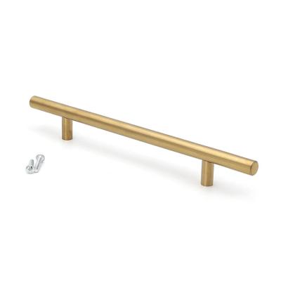 China Contracted Modern Luxury Gold Cabinet Handle Kitchen Cabinet Door Hardware Stainless Steel Metal Pull Drawer Elegant Furniture for sale