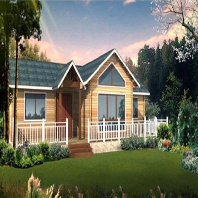 China Wooden cottage prefab wooden living house parking lot cottage house for sale