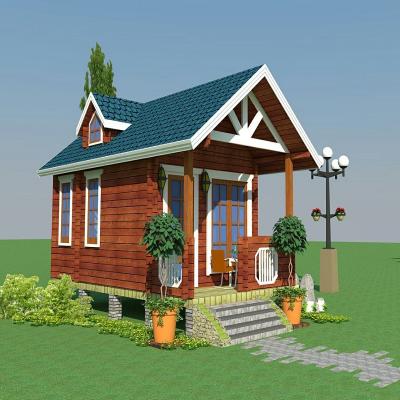 China Parking lot low cost prefab garden wooden house and cottage for sale for sale