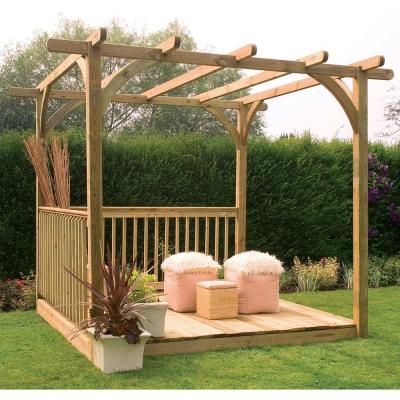 China Caravan Hut Best Sell Wooden Shade Pergola Gazebo With Cheap Price for sale