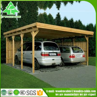 China Latest design wooden outdoor waterproof car park aluminum/wooden car park for sale for sale