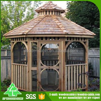 China Supply professional wood gazebo for car gazebo/rattan gazebo with factory price for sale