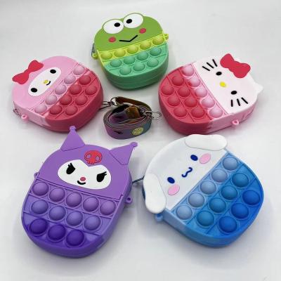 China Western-style Children's Toy New Cartoon Change Bag Educational Pioneers Funny Rodent Control Silicone Cross Press Diagonal Women for sale