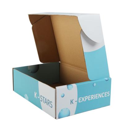 China Paper Customize Size Corrugated Cardboard Printed Recyclable Paper Packaging For Gift Shoes Shipping for sale