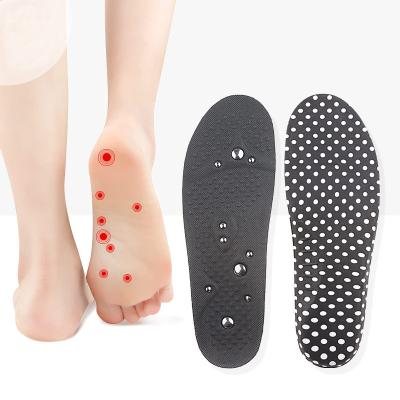 China Breathable Blood Circulation Acupressure Size Black Unisex Cuttable Pain Relief Foot Massager Improve Blood Circulation Acupressure Magnetic Therapy Insoles for sale