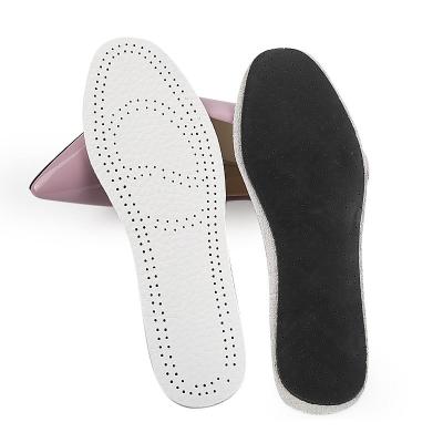 China Comfortable Leather Leather Insole Shoe Pads Men's or Women's Breathable Shock Absorber Insoles US6-15 for sale