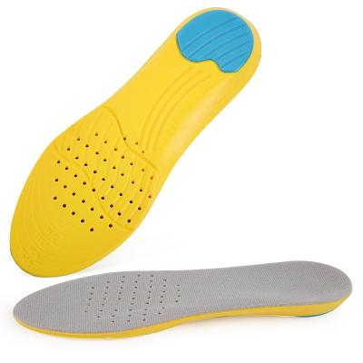 China Eco-friendly PU foam with memory foma in the middle and absorb sweat velor fabric on top layer memory foam shoe insole for sale