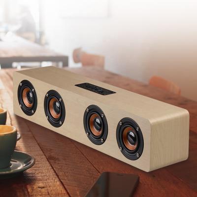 China No Real Wooden Tooth Caixinha Blue Som Subwoofer Mini Digital Sound Box Live Sound Speaker for sale