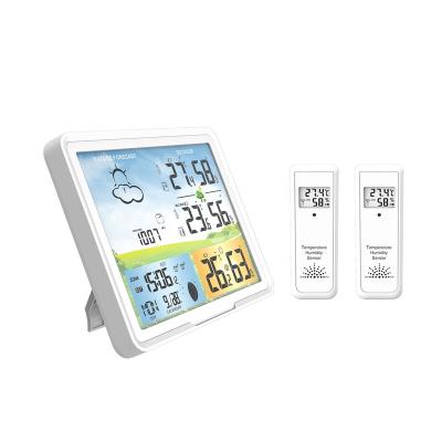 China Digital Industrial Outdoor Indoor Weather Station With Tuya Outdoor Sensor Technology Testing With High Precision Wireless Station for sale