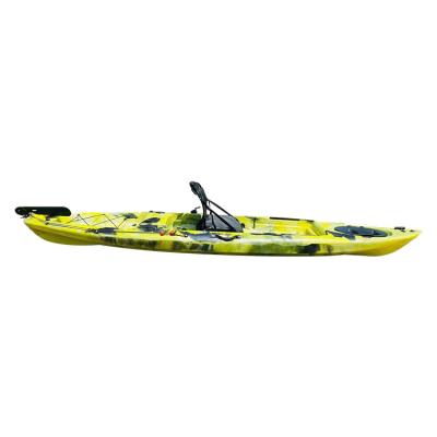 China Outdoor Water Use Multiple Color OEM For Outdoor Fishing LLDPE Low Density Polyethylene As Material Inflatable Fishing Kayak for sale