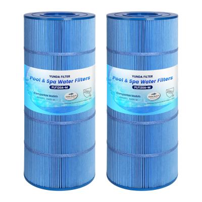 China Dirt Particle Filtration Blue Color Filtration Swimming Pool Water Filter Outdoor Use For Swimming Pool Cartridge Filter For Swimming Pool for sale