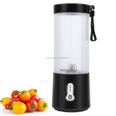 China Car Fruit Juicer Blender 450ML Outdoor Travel USB Rechargeable Portable Sports Blender for sale