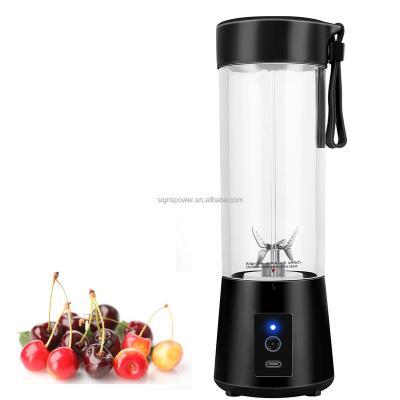 China USB Rechargeable 400ml Personal Mini Car Rechargeable Portable Blender/Blender Fruit Personal Portable Blender Juicer for sale